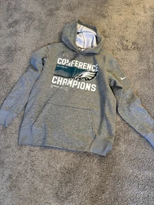 Philadelphia Eagles Nike Feathered Gray NFC Champions Hoodie - Größe L - Bild 1 von 2
