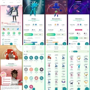 Pokémon Acc Go - Lvl70 - 148 Shiny - 182 Legendary - Picture 1 of 5