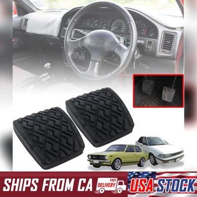 x2 Pastilla de pedal de freno de embrague genuina para Toyota MR2 Corolla AE86 KE30 Tercel Paseo Foto 1 de 4