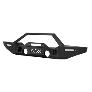 Front Bumper Compatible with 2007-2024 Jeep Wrangler JK/JKU JL/JLU - Picture 1 of 12