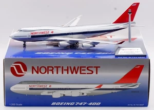 Modelos B 1:200 Northwest Airlines Boeing B747-400 Diecast Aircraft Modelo N665US - Imagen 1 de 13