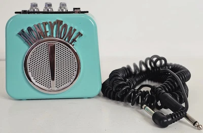 Danelectro HoneyTone Aqua Mini Guitar Amp W/Cord & Battery Untested - image 1 of 4