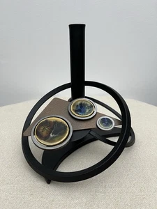 🟡 Marc Gaiger Carol Bell Studio Metal Art Sculpture Centerpiece Vase 2006 - Picture 1 of 11