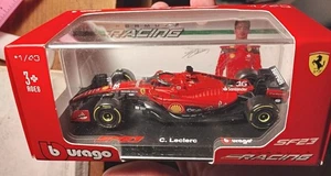 Bburago 2023 F1 Racing SF-23 Red Ferrari Charles Leclerc #16 1:43 - Picture 1 of 5
