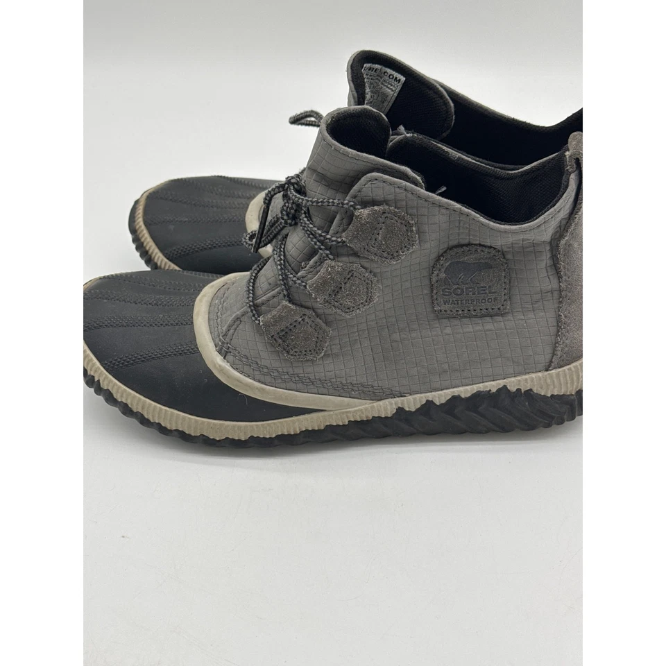 Women’s Sorel Out N About Boots Duck Waterproof Ankle Booties Black/Grey Size 11 - Image 1 of 3