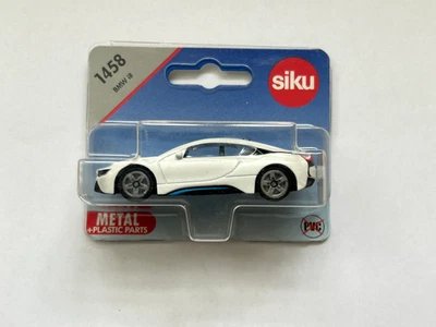 Siku BMW i8 White New on Card 1458 - Image 1 of 2