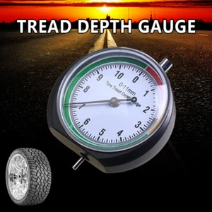 Prefessional Dial Tire Tread Depth Gauge Easy Reading Car Tyre Attrition MeasuGO - Picture 1 of 12