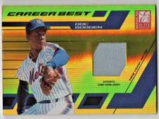 2004 Donruss Elite Career Best Gold Jersey Card /200 Doc Gooden Mets A-1707