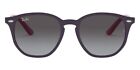 Ray Ban 0Rj9070s Sunglasses Kids Violet Geometric 46Mm New 100 Authentic