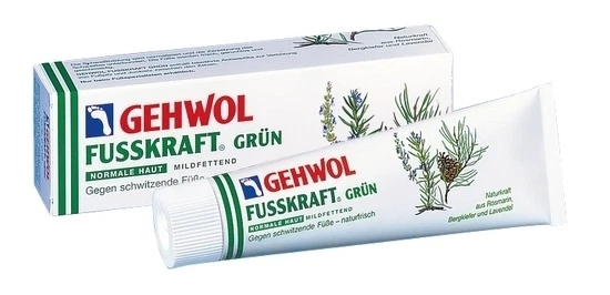 GEHWOL Fusskraft Grün GEGEN SCHWITZENDE FÜßE 125 ml + 5ml GRATISPROBE - Bild 1 von 1