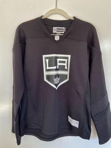 Reebok LA Kings Hockey Jersey Size Womens Large Official Licensed Black Cover