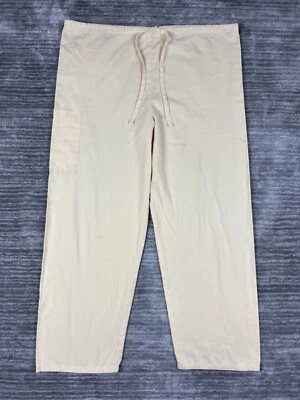 Best Medical Scrub Pants Bottom Adult Medium Yellow Drawstring - Image 1 of 4