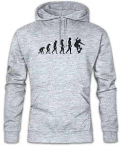 Skater Evolution Hoodie Sweatshirt Skate or die Fun Skate Skateboard Training - Picture 1 of 1