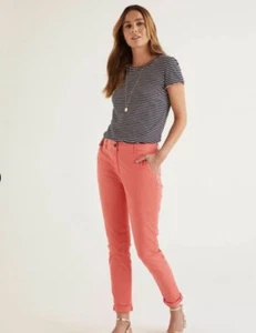 Boden Women’s Size 2P Daisy Chino Trousers - Coral Reef - Picture 1 of 9