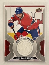 2017-18 Upper Deck Alex Galchenyuk UD Game Jersey GJ-AG Series 1 Hockey