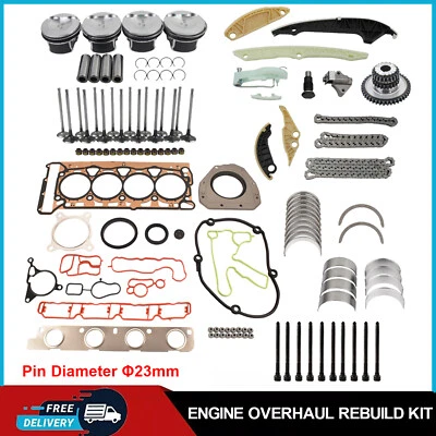 Fits Audi A4 VW GTI Jetta Engine Overhaul Rebuild Pistons Kit 2.0 T CDN CCZ CCT - Image 1 of 4