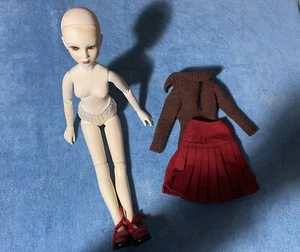 Paulette Goodreau Secret sculpt slim MSD size BJD Pale Skin Brown Eyes w Clothes - Picture 1 of 11