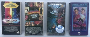 Star Trek 1-4 VHS Tape Lot (Wrath Of Khan, Search For Spock, The Voyage Home) - Picture 1 of 12