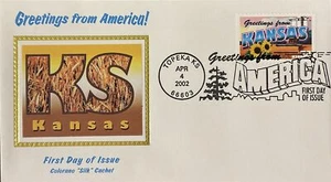 Colorano Seide 3576 Gruß aus Amerika - Kansas State Capitol Topeka - Bild 1 von 1