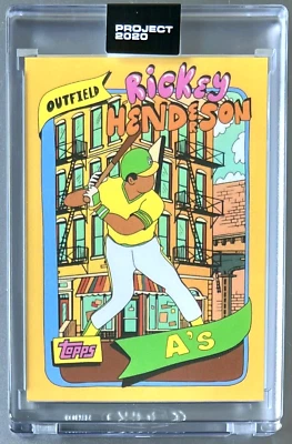 TOPPS PROJECT 2020 #294 RICKEY HENDERSON por FUCCI 1980 ATLETISMO FRETE GRÁTIS - Imagem 1 de 3