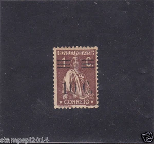 PORTUGAL CERES SURCHARGED 10 s/ 1 C. (1928-29)   MH - Picture 1 of 1