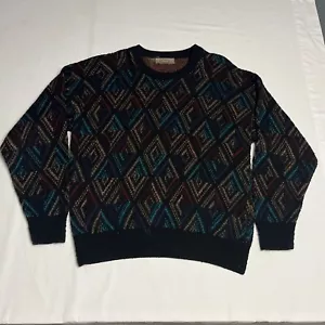 Maglione Vintage Portland Co Maglione Uomo Grande Modello Diamante Cosby Made in USA - Foto 1 di 6