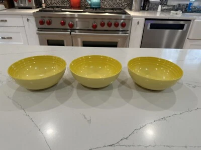 3 LE CREUSET SOLEIL  6.25" 16cm  22oz. Cereal Bowls Second Choice NEW - Image 1 of 4