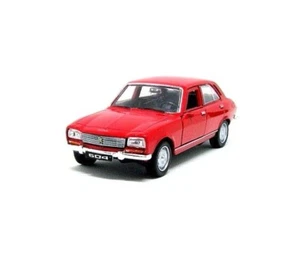  PEUGEOT 504 YEAR 1975 RED WELLY 1:38  DIECAST CAR COLLECTOR'S MODEL, NEW - Picture 1 of 12