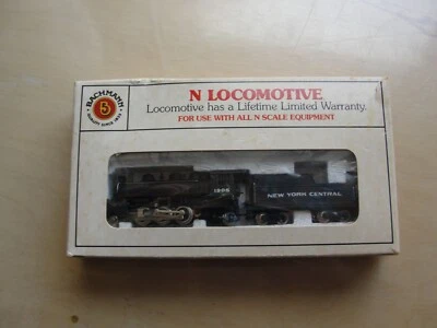 Bachmann N Scale Locomotive Prairie 2-6-2 & Tender New York Central - Image 1 of 4