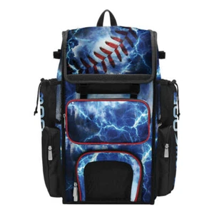 Boombah Superpack Baseball/Softball Bat Gear Players Bag Pack/Backpack Lightning - Picture 1 of 8
