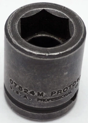 Proto 07524M 24mm 3/4" Drive 6 Point Standard Impact Socket - Image 1 of 2