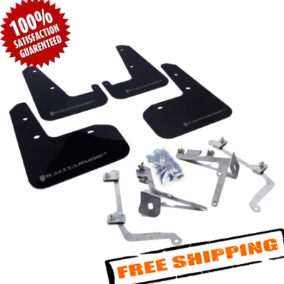 Rally Armor MF19-UR-BLK/GRY Black UR Mud Flaps for 11-14 Subaru STI & WRX Sedan Foto 1 de 4