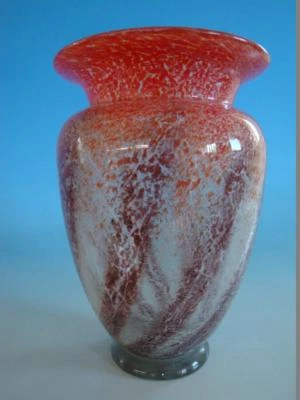 RSHK18-016: WMF Ikora Glas Vase groß rot 25 cm - Bild 1 von 4