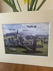 Spitfire - ‘Quick Turnaround’ - Mounted WW2 Print RAF Royal Air Force