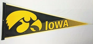 University of Iowa Hawkeyes NCAA College Felt 30" Pennant VTG Sports Memorabilia - Picture 1 of 4