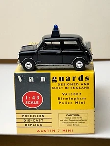 Vanguards 1:43 Scale Diecast Mini Cooper with Box, Birmingham Police - Picture 1 of 16