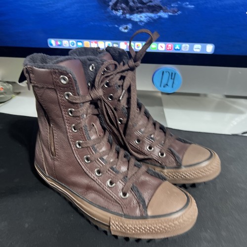 Accappatoio Converse Hi Top Youth Junior 64Winter Monks Hitop pelle marrone taglia 3