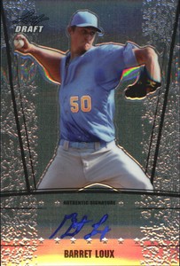 2011 Leaf Metal Draft Prismatic #BL1 Barret Loux Autograph /99