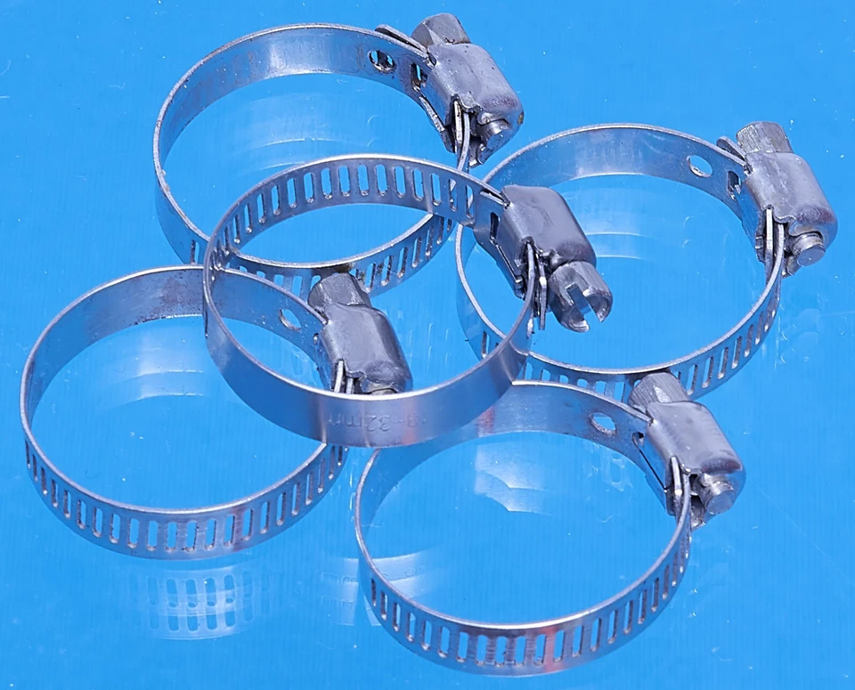 Bestway Lay-Z-Spa Edelstahl 18 - 32mm Jubiläum Schlauch Clips Rohr Klammer x5 - Bild 1 von 1