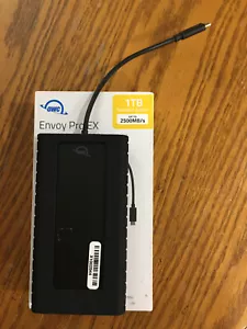 External SSD Thunderbolt 3 OWC Envoy Pro EX 1TB Rugged Portable - Picture 1 of 2