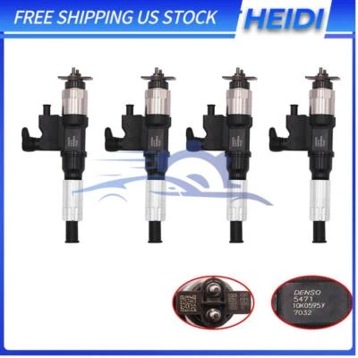 4Pcs Fuel Injectors 095000-5471 For 2001-07 Isuzu NPR NPR-HD 4HK1 5.2L Diesel US — 第 1/4 张图片