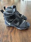 NIKE Force Savage 2 Shark Youth Football Cleats -Black/White- Size 13C
