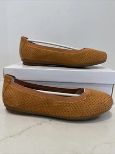 Josef Seibel NEW Pippa Orange Suede Comfort Ballet Flats Shoes EU 37 US 6-6.5 - Picture 1 of 12
