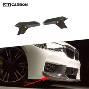 Dry Carbon Fiber Front Side Bumper Corner Splitter Canard For 18-19 BMW F90 M5 - Foto 1 di 5