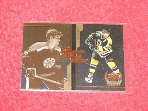 RAY BOURQUE BOBBY ORR 1999-00 UD CENTURY LEGENDS ESSENCE OF THE GAME (H-1625)