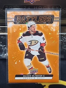 2023-24 Upper Deck Series 2 Dazzlers Orange Mason McTavish DZ-65 - Picture 1 of 2