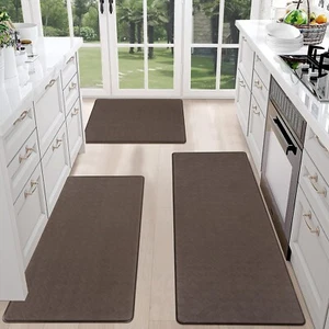 HEBE Anti Fatigue Kitchen Rug Sets 3 Piece Waterproof Kitchen Mats for Floor ... - Picture 1 of 7