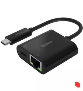 BELKIN INC001BK-BL USB-C to Ethernet + Charge Adapter - Picture 1 of 1
