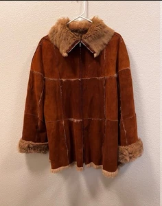 Armani Collezioni Reversible Calf Leather/fur Patchwork Jacket Women’s Brown 12 - Bild 1 von 9