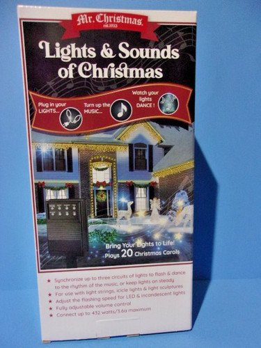 Mr. Christmas Lights & Sounds of Christmas Musical Light Show 20 Carols ...
